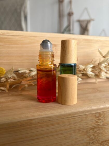 בקבוקוני זכוכית צבעוני